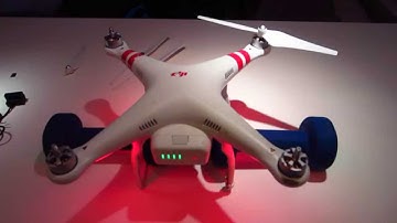 Crashed DJI Phantom 2 Vision+ (Plus) Testing Front Right Motor With Prop Attached - R/C Drone