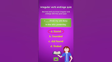 Irregular Verbs: ind-ound Pattern