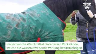 DE: Pferdedecken und -mäntel richtig reinigen und pflegen