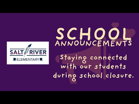 Salt River Elementary School Teacher Announcements