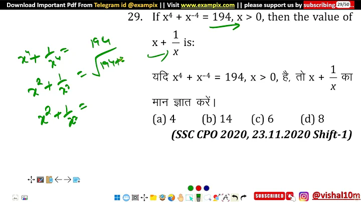 If x ^ 4 + x ^ - 4 = 194 , x  0 , then the value of x+ 1/x * is :