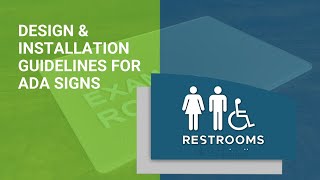 Design & Installation Guidelines for ADA Signs - Signs Insight in Tampa, FL
