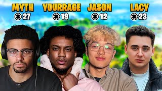 I Challenged FaZe Clan To Kill Race In Fortnite! (ft. YourRAGE, Jasontheween & Lacy)