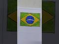 Brazil Flag Drawing 🇧🇷 | Easy and Beautiful Flag Art Tutorial 🎨✨# flagdrawing #easydrawing #Brazil