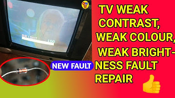 Tv weak contrast weak colour weak brightness repair / Audio Video Section Problem Solved 💪😄👌