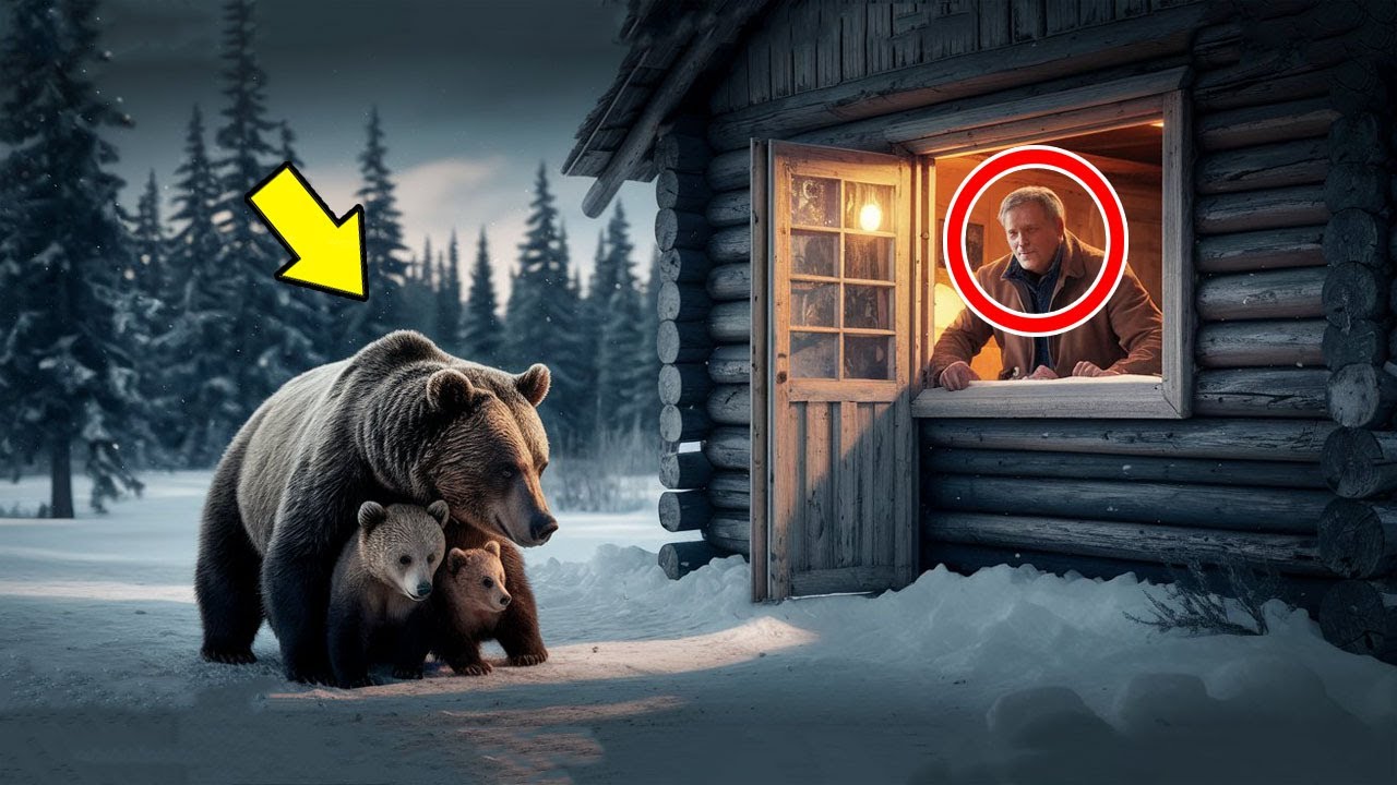 How a Man Saved a Freezing Bear Family