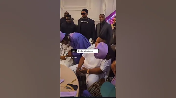 Shallipopi and Davido x Poco Lee and cubana chiefpriest with Bahamas at biesloaded wedding