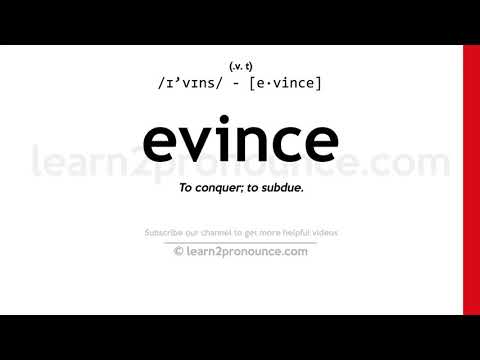 Βίντεο: Σημαίνει το evince;