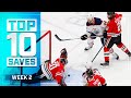 Top 10 Saves from Week 2 | Stanley Cup Qualifiers | NHL