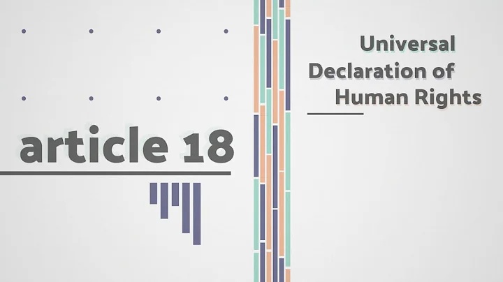 The Universal Declaration of Human Rights - Art. No. 18 - The right to freedom of thought ...