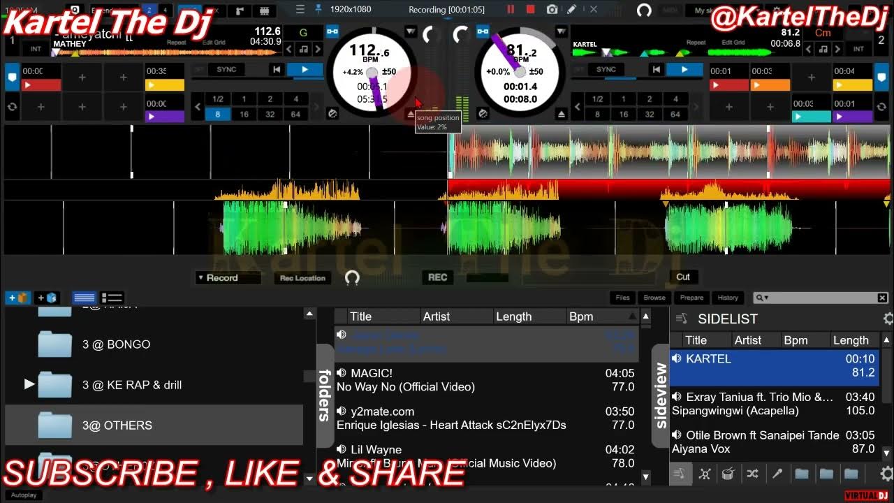 virtual dj keyboard scratches Kartel The Dj KartelTheDj YouTube