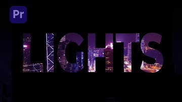 Add VIDEO Inside TEXT with the Track Matte Key in Premiere Pro!