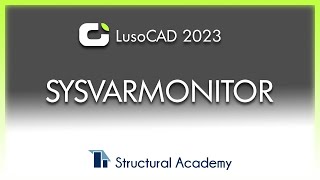 LusoCAD 2023 - SYSVARMONITOR
