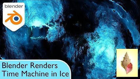 Time machine trapped in ice (Blender Render #118, May 2024)