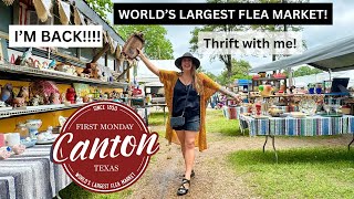 I&#39;M BACK!!! Thrifting The World’s Largest Flea Market | Canton, Texas First Monday Trade Days