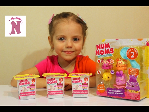 Игровой набор NUM NOMS Готовим игрушечное мороженое Ice Cream Распаковка игрушки Видео для детей