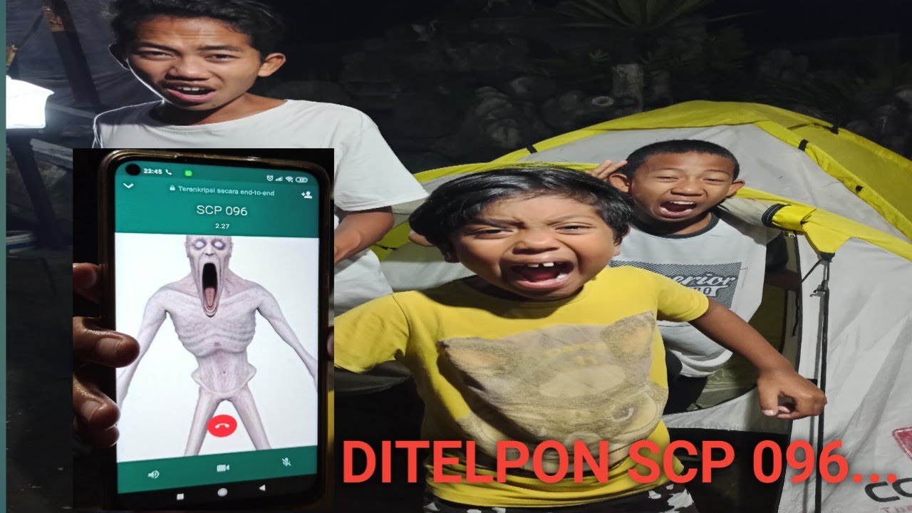 TAKUT BANGET!! BOCIL DITELPON SCP 096 SAAT KEMPING MALAM MALAM DIDEPAN RUMAH! | Mikael TubeHD