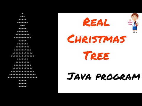 Java program Real Christmas tree daily learning practice coding progress skills YT 18 Easy Learning