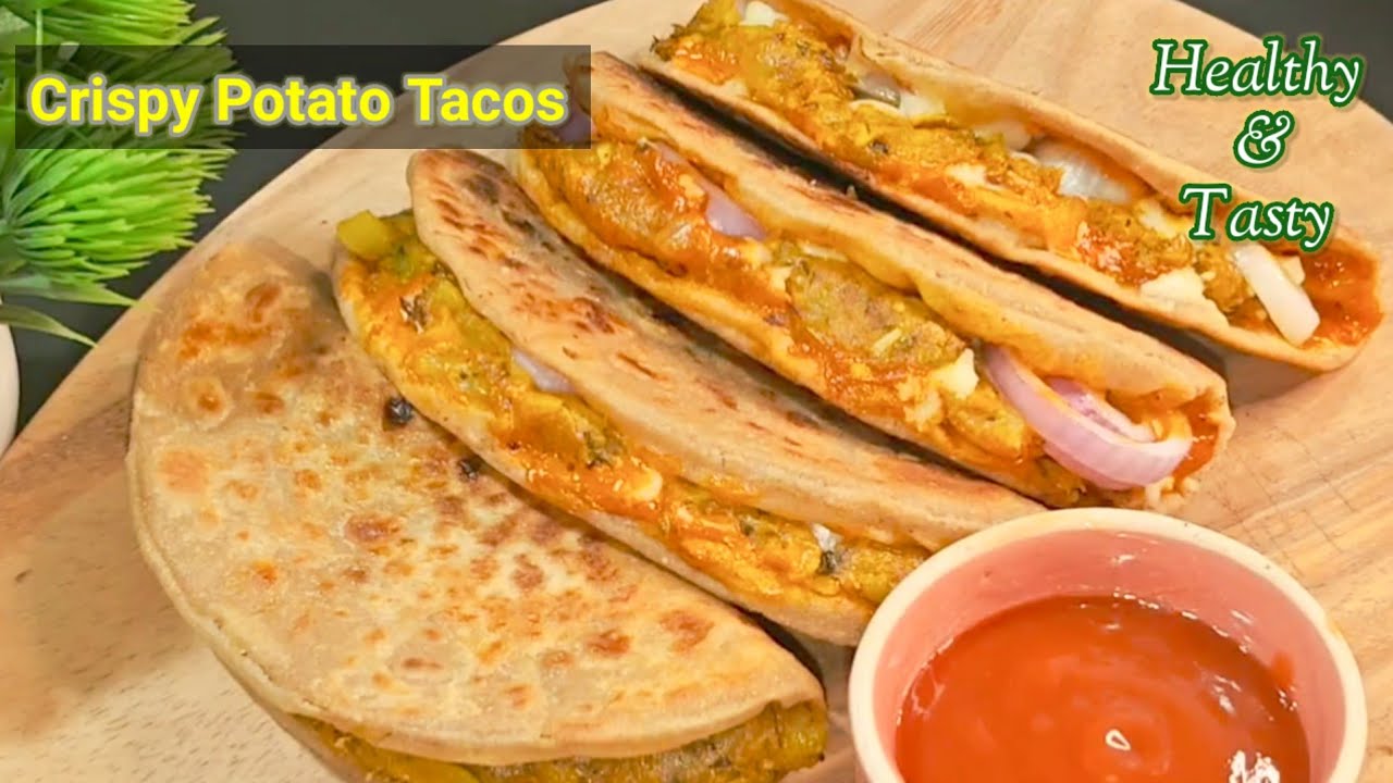 Taco Maxicano - अब Tacos बनाएं बिल्कुल देसी अंदाज में बची हुई चीजों से । Dominos Style Tacos on Tawa
