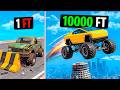 Every Time I Crash, My Monster Truck JUMPS HIGHER in GTA!