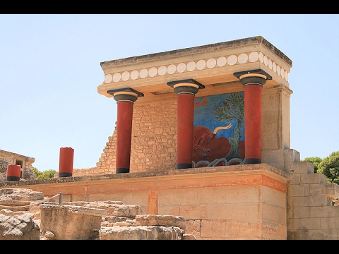 Vidéo: Palais De Knossos - Labyrinthe Du Minotaure - Vue Alternative