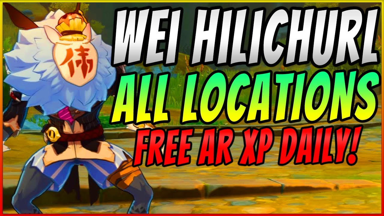 New Wei Hilichurl All 16 Locations Daily Free Adventure Rank Xp Genshin Impact Guide Youtube