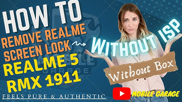 Realme 5 RMX1911 Pattern/Pin/Password Frp Remove Without ISP/BOX/DONGLE