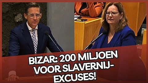 Eerdmans (JA21) maakt deugers boos met FELLE KRITIEK op 200 miljoen voor slavernij-excuus!