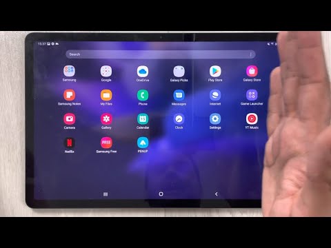 Galaxy Tab S7 FE : Screenshot by Palm Swipe Capture Easy Way