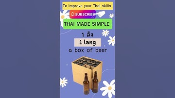Classifier in Thai part 1 | Learn Thai Language