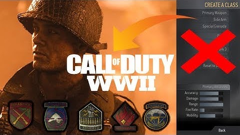 No More CREATE A CLASS System in Call of Duty