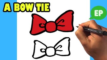 How to Draw a Bow Tie - Easy Pictures to Draw