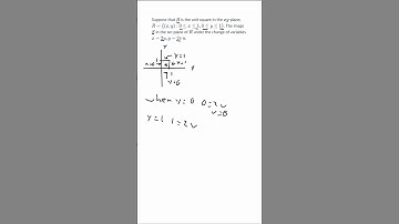 Calculus 3: change of variables