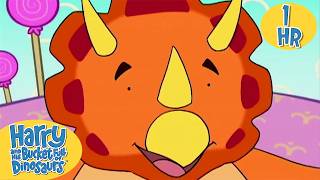 Stegg Goes Missing! | Funny Dinosaur Cartoons for Kids | Harry and His Bucket Full of Dinosaurs