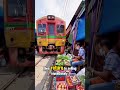 Maeklong Railway Market: A Unique Market on the Railway Tracks #youtubeshorts #shorts #video