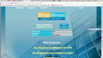 Web đào dogcoin rất dễ dùng Pay thẳng về ví min rút thấp
