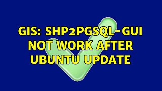 GIS: shp2pgsql-gui not work after Ubuntu update