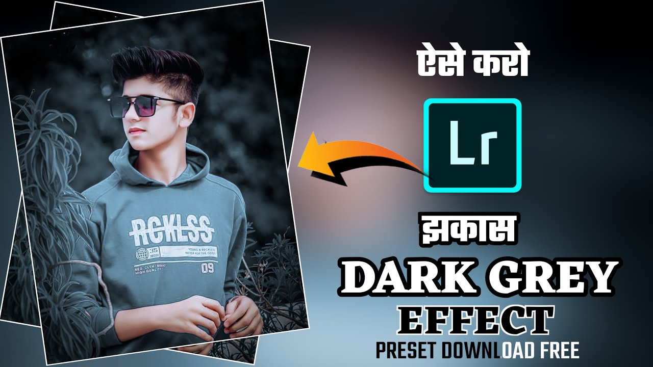 Dark grey effect Lightroom mobile photo editing//preset download free ...