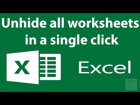 Unhide All Worksheets