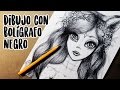 Reto DIBUJO CON BOLÍGRAFO! Drawing with pen challenge (English subtitles) | Diana Díaz