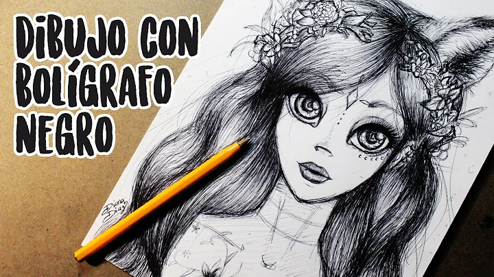 Reto DIBUJO CON BOLGRAFO! Drawing with pen challenge (English subtitles) | Diana Daz