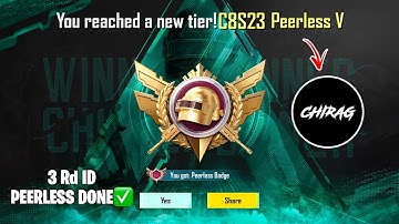 ☠️3 TIMES PEERLESS DONE🔥Supreme 1 To Legend Rank Push  | Ultimate Royale Tips And Tricks