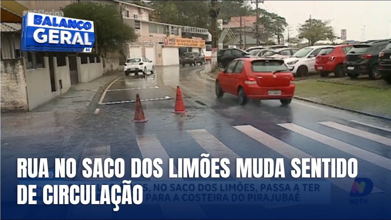 Florianópolis muda sentido da Rua Aldo Alves, no Saco dos Limões