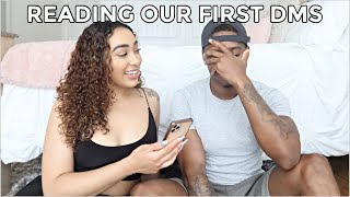 READING OUR FIRST DMS FROM EACH OTHER!