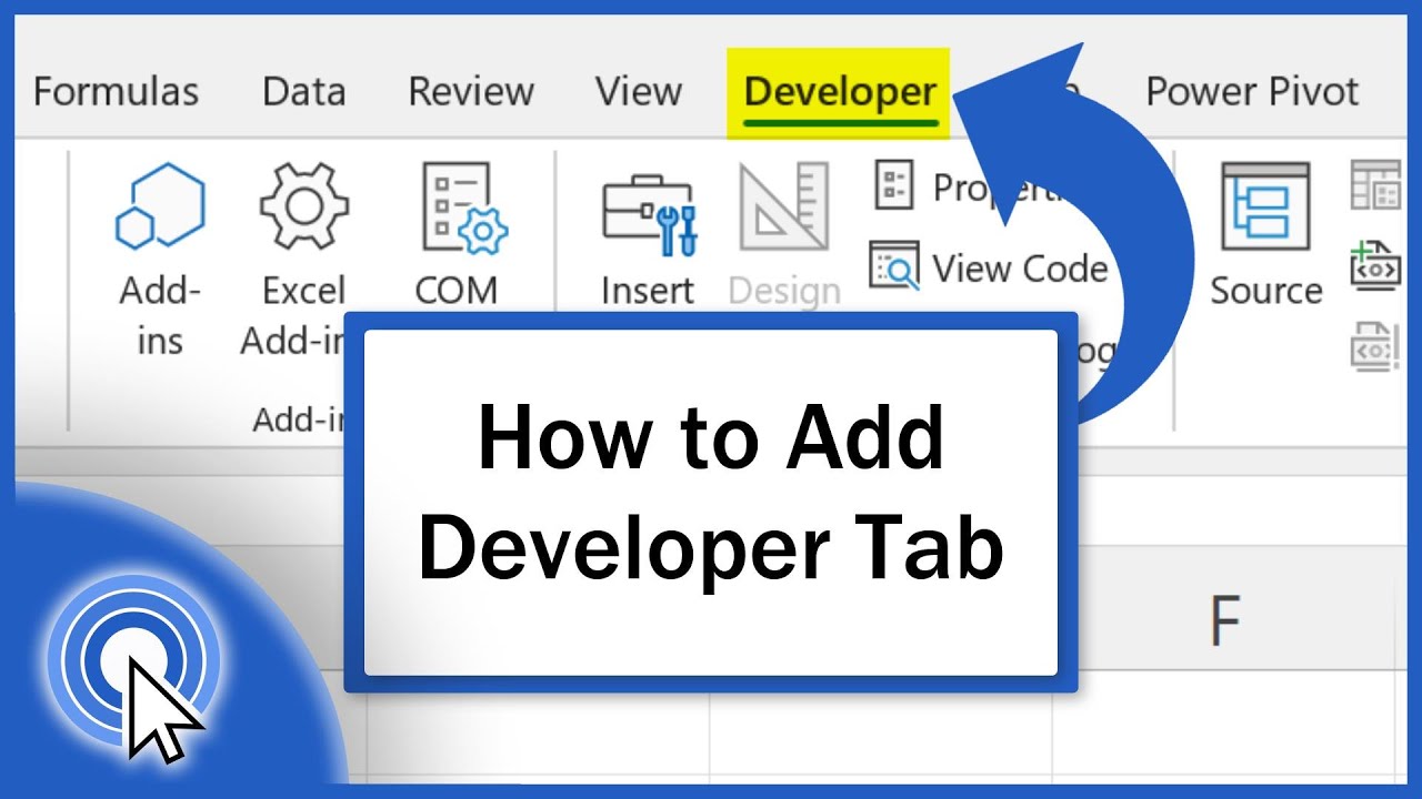 Developer Tab.