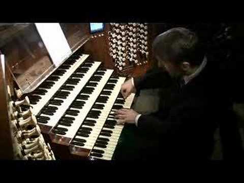 Olivier Latry at the organ at the Cathedral of Not...