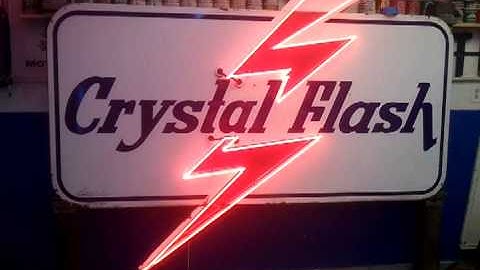 Crysal flash neon sign