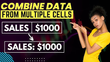 Combine Text & Numbers into ONE CELL in Excell with Concatenate | Advance Excel Tips