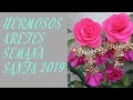 Nuevos aretes de flores Semana Santa 2019