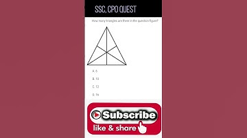 Counting FiguresTriangles Counting Figures Reasoning #shorts  #cpo #math #fast #reasoning #ssc #upsc